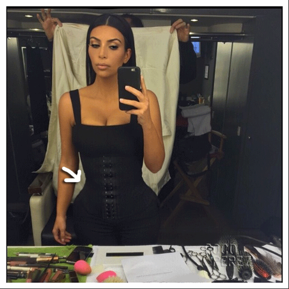 Are kim kardashian  s curves for real in this new selfie you 